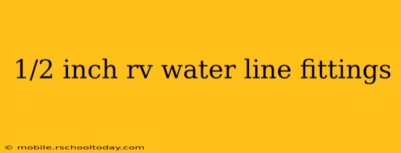 1/2 inch rv water line fittings