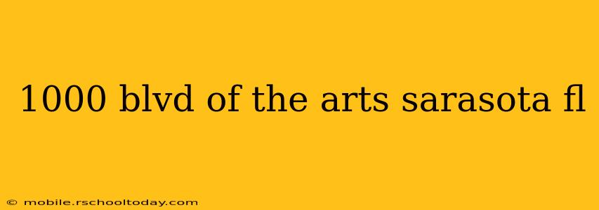 1000 blvd of the arts sarasota fl