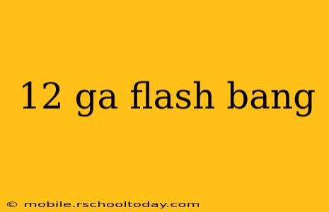 12 ga flash bang