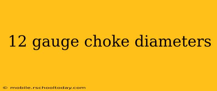 12 gauge choke diameters