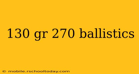 130 gr 270 ballistics