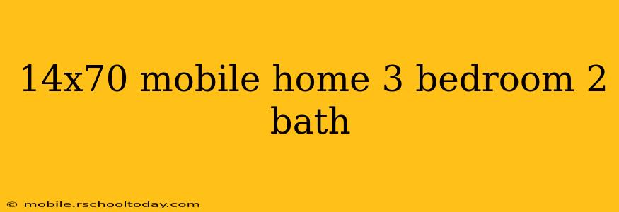 14x70 mobile home 3 bedroom 2 bath