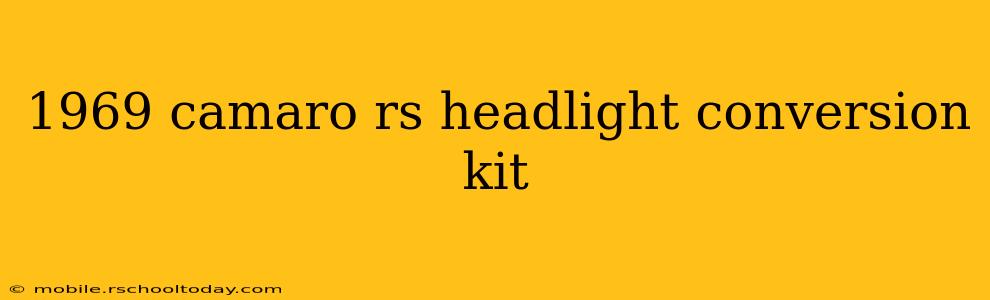 1969 camaro rs headlight conversion kit