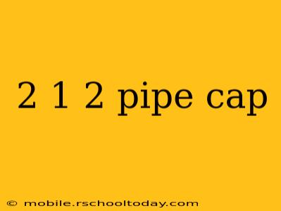 2 1 2 pipe cap