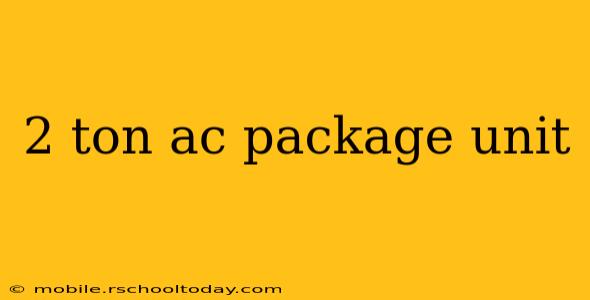 2 ton ac package unit