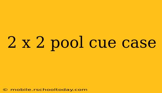 2 x 2 pool cue case