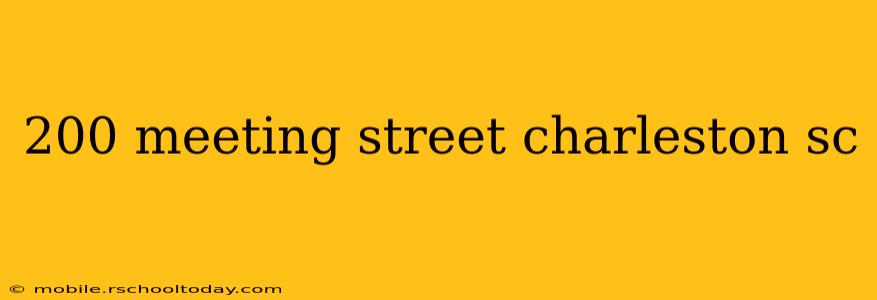 200 meeting street charleston sc