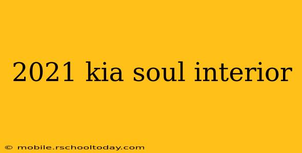 2021 kia soul interior