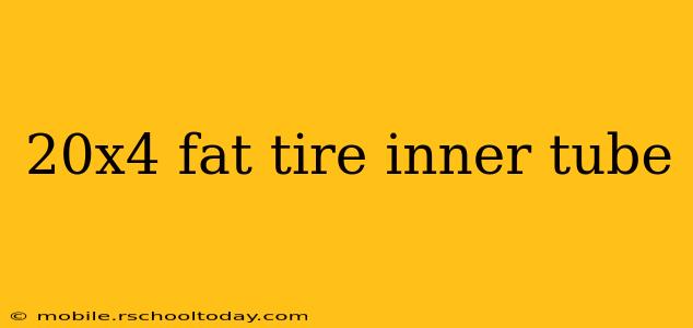 20x4 fat tire inner tube