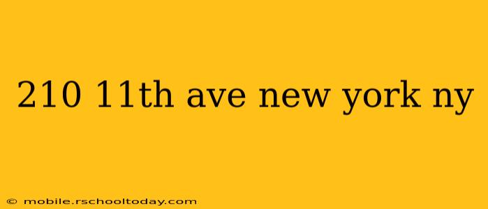 210 11th ave new york ny
