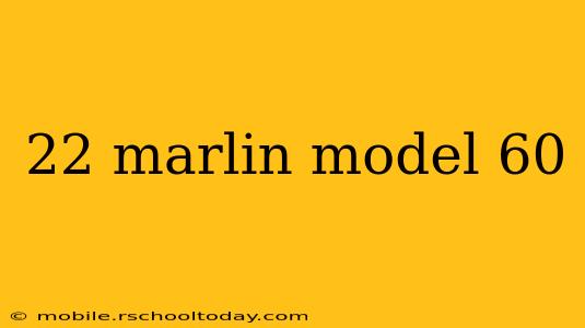 22 marlin model 60