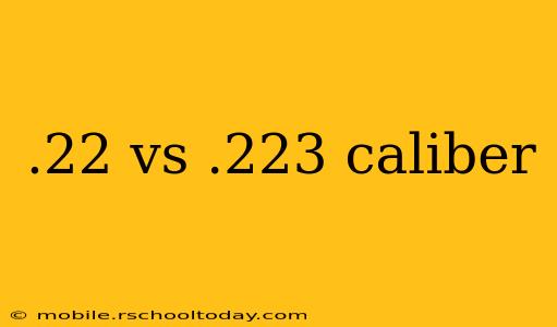 .22 vs .223 caliber