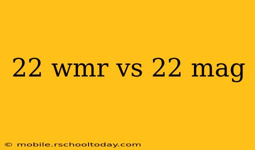 22 wmr vs 22 mag