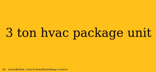 3 ton hvac package unit