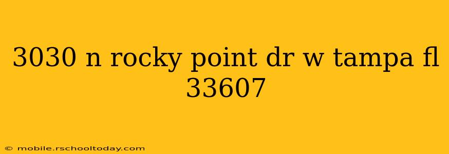 3030 n rocky point dr w tampa fl 33607