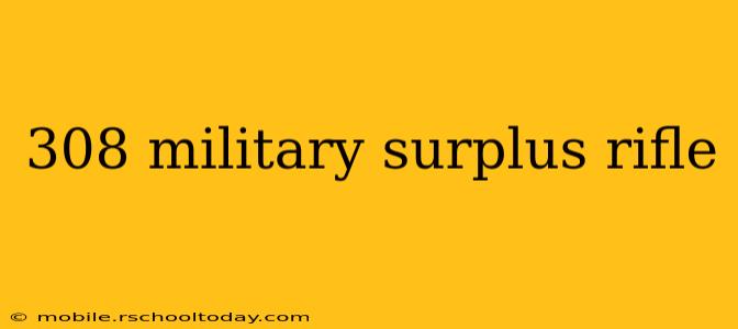 308 military surplus rifle
