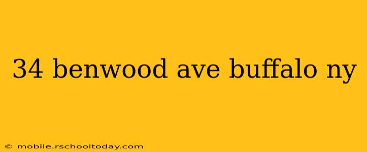 34 benwood ave buffalo ny
