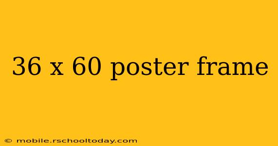 36 x 60 poster frame