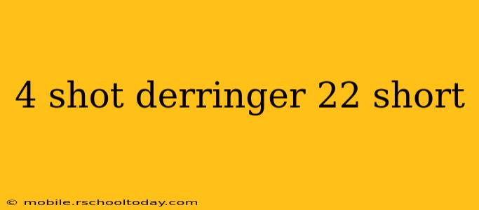 4 shot derringer 22 short