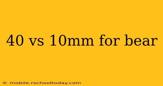 40 vs 10mm for bear