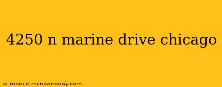 4250 n marine drive chicago