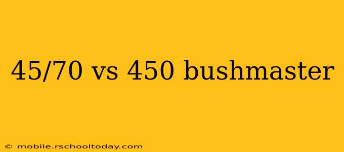 45/70 vs 450 bushmaster