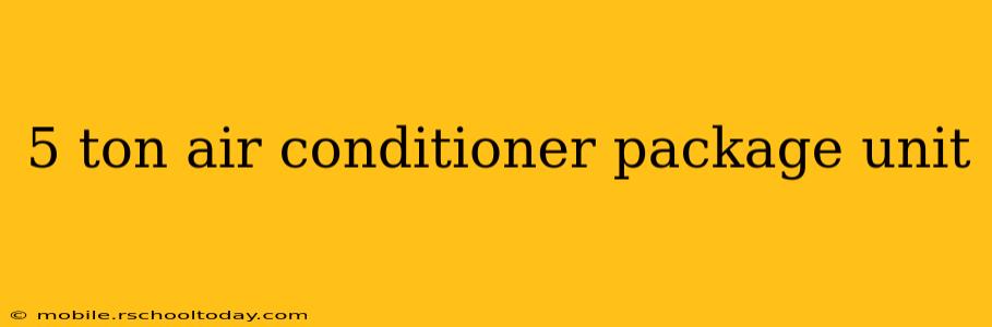 5 ton air conditioner package unit