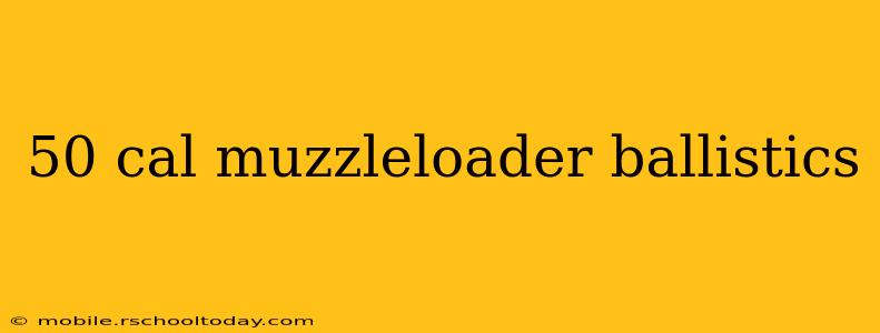50 cal muzzleloader ballistics