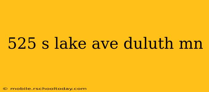 525 s lake ave duluth mn