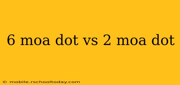6 moa dot vs 2 moa dot