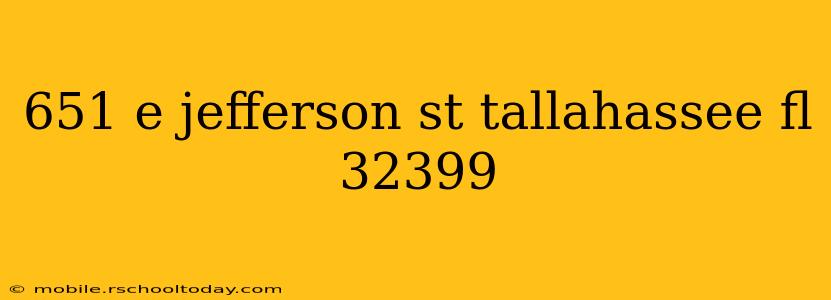 651 e jefferson st tallahassee fl 32399