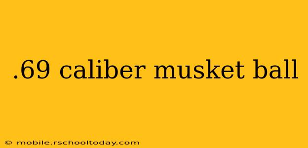 .69 caliber musket ball