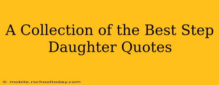 A Collection of the Best Step Daughter Quotes A Collection of the Best Step Daughter Quotes