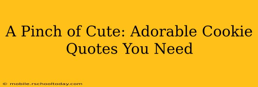 A Pinch of Cute: Adorable Cookie Quotes You Need
