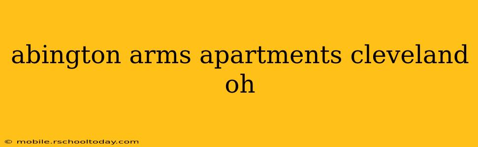 abington arms apartments cleveland oh