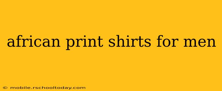 african print shirts for men