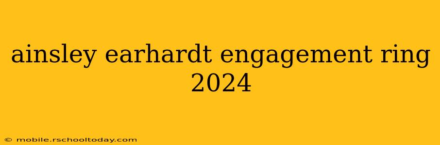 ainsley earhardt engagement ring 2024