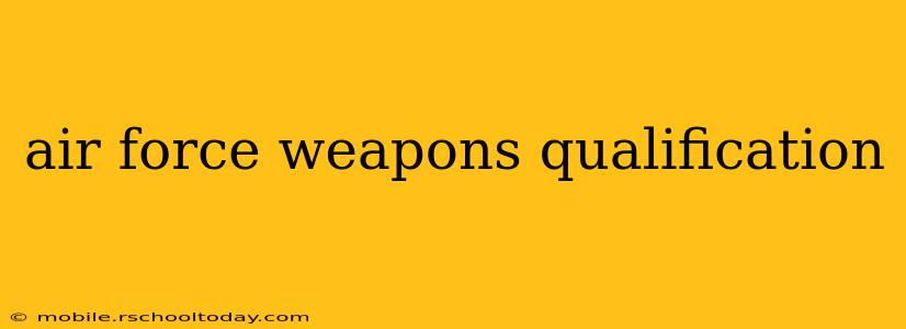 air force weapons qualification
