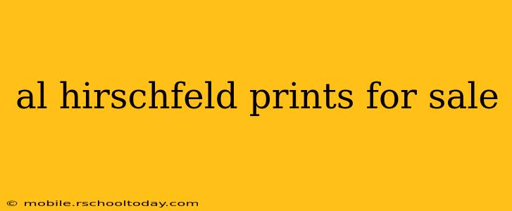 al hirschfeld prints for sale