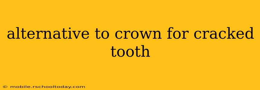 alternative to crown for cracked tooth