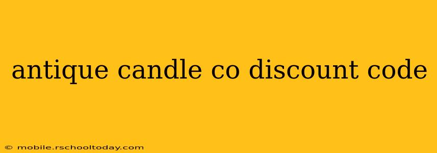 antique candle co discount code