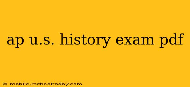 ap u.s. history exam pdf