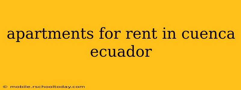 apartments for rent in cuenca ecuador