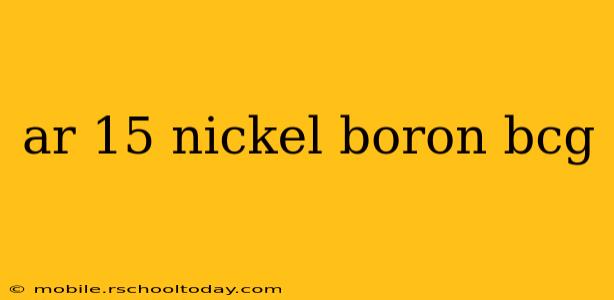 ar 15 nickel boron bcg