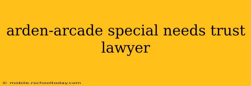 arden-arcade special needs trust lawyer