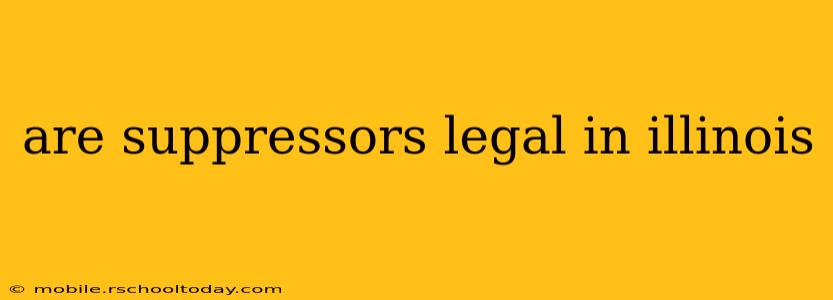 are suppressors legal in illinois