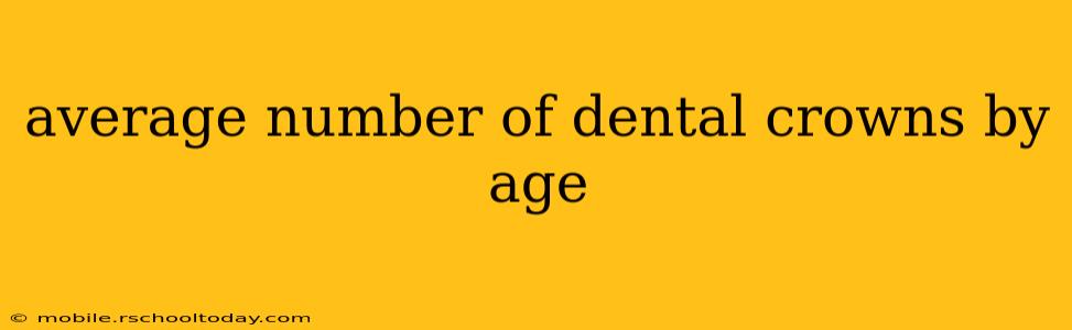 average number of dental crowns by age