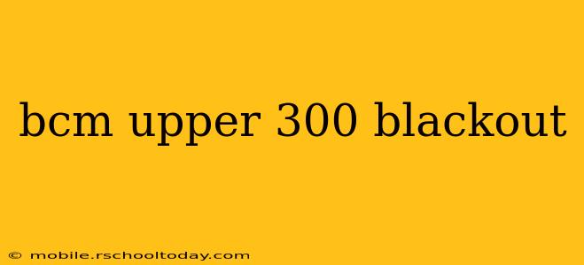 bcm upper 300 blackout