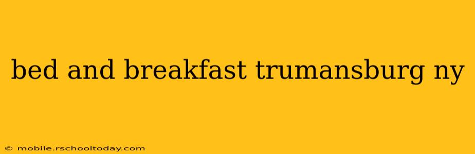 bed and breakfast trumansburg ny