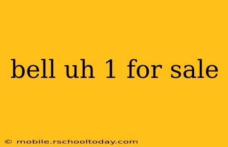 bell uh 1 for sale